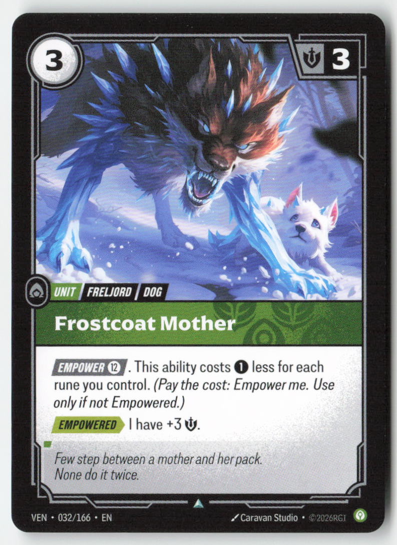 Frostcoat Mother #032/166 - Vendetta - Riftbound - Uncommon - Lightly Played, Front