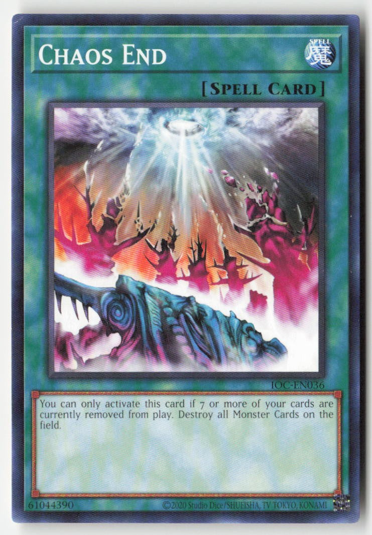 Chaos End (25th Anniversary) IOC-EN036 Unlimited Common Moderately Played