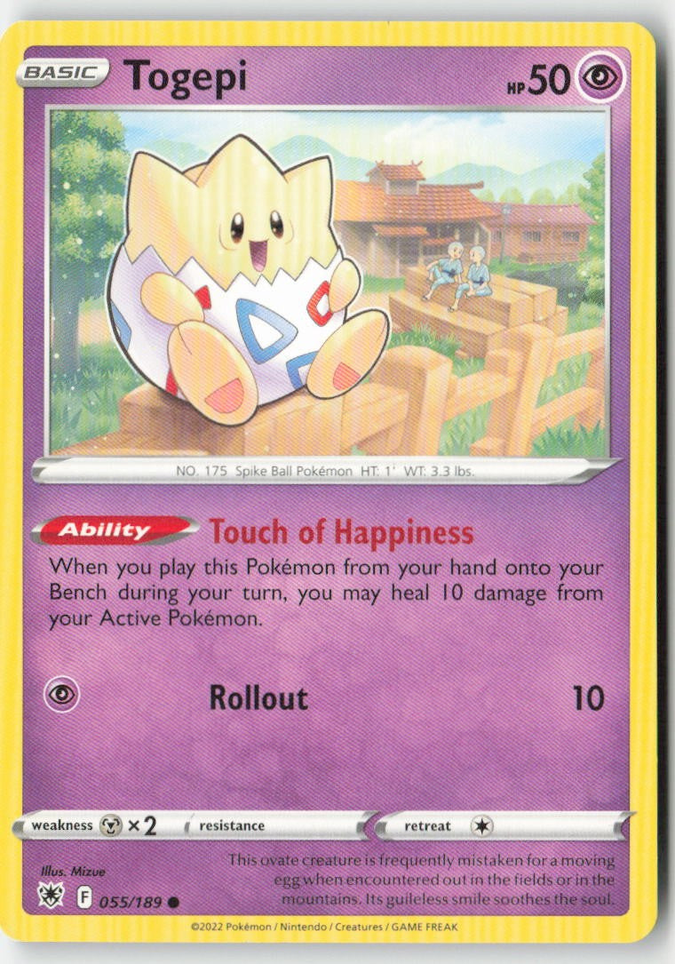 Togepi 055/189 Regular Astral Radiance Moderately Played