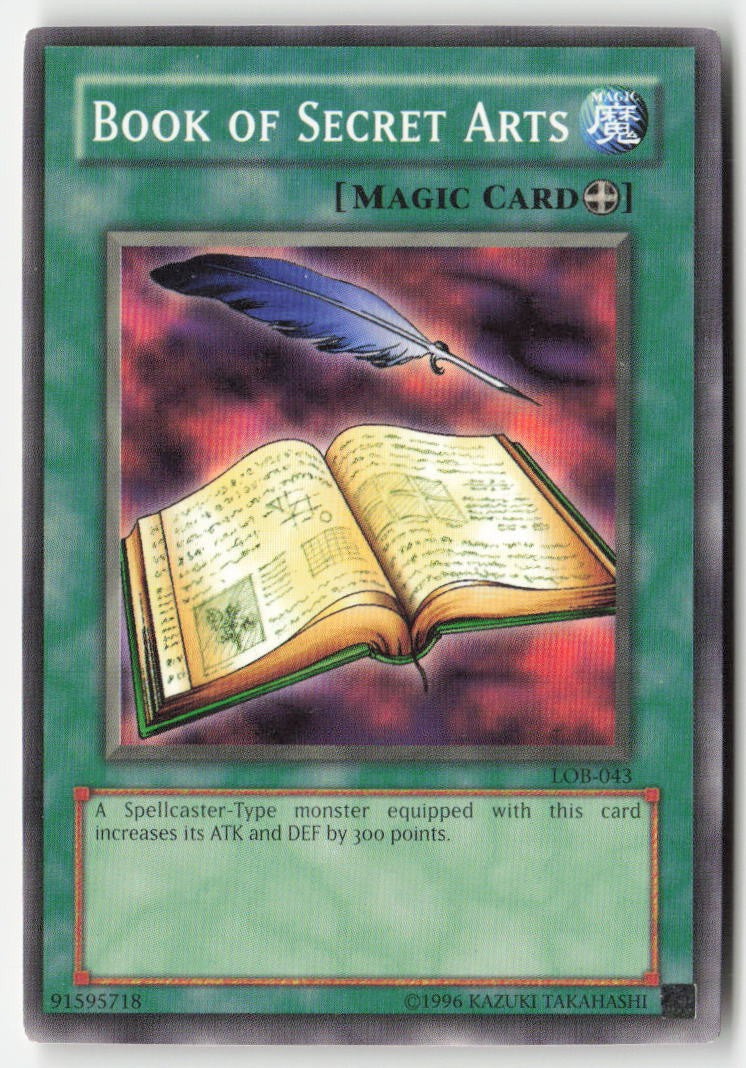 Book of Secret Arts LOB-043 Unlimited Common Moderately Played