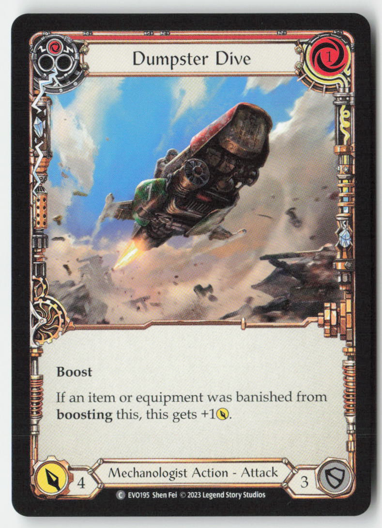 Dumpster Dive (Red) #EVO195 - Bright Lights - Flesh and Blood - Common - Near Mint