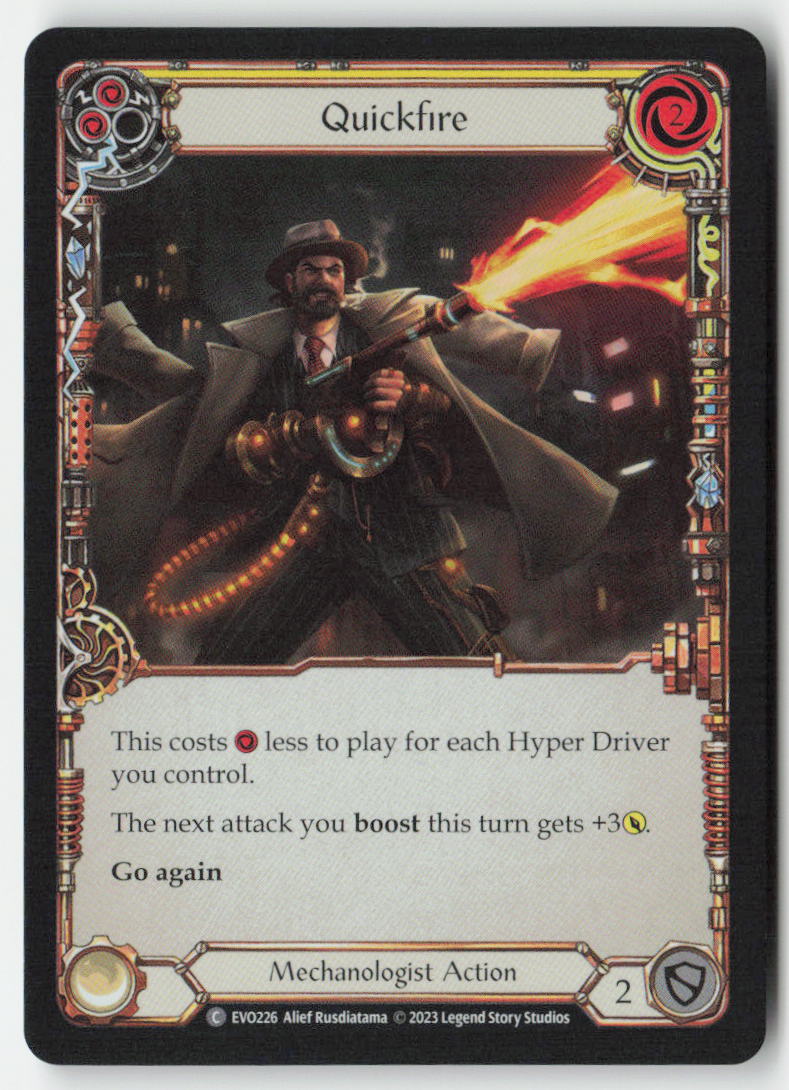 Quickfire (Yellow) #EVO226 - Bright Lights - Flesh and Blood - Common - Near Mint, Front