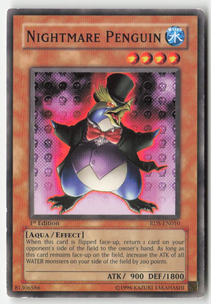 Nightmare Penguin RDS-EN010 1st Edition Common Moderately Played