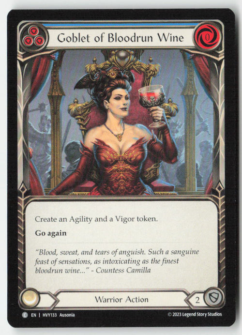 Goblet of Bloodrun Wine #HVY133 - Heavy Hitters - Flesh and Blood - Common - Near Mint