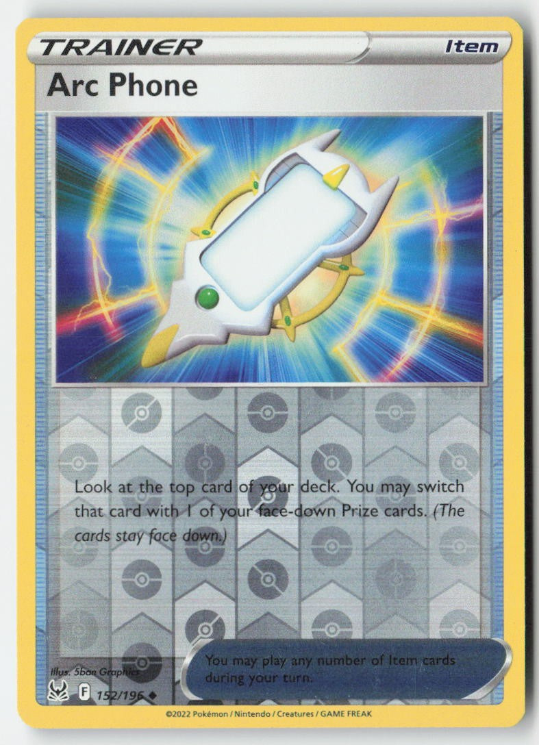Arc Phone 152/196 Reverse Holo Lost Origin Moderately Played