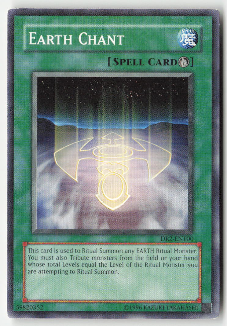 Earth Chant DR2-EN100 Unlimited Common Moderately Played, Front