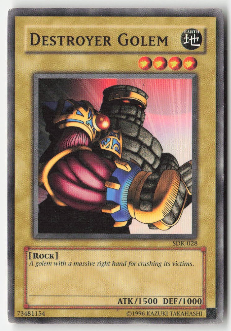 Destroyer Golem SDK-028 Unlimited Common Moderately Played, Front
