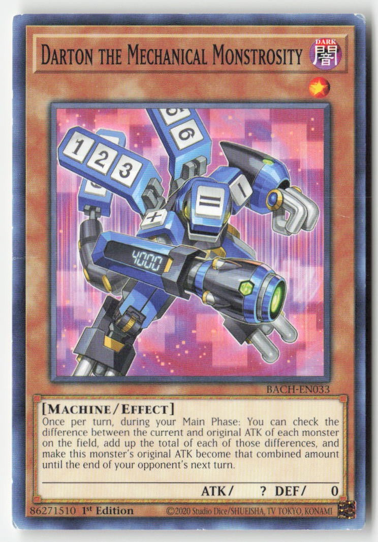 Darton the Mechanical Monstrosity BACH-EN033 1st Edition Common Moderately Played