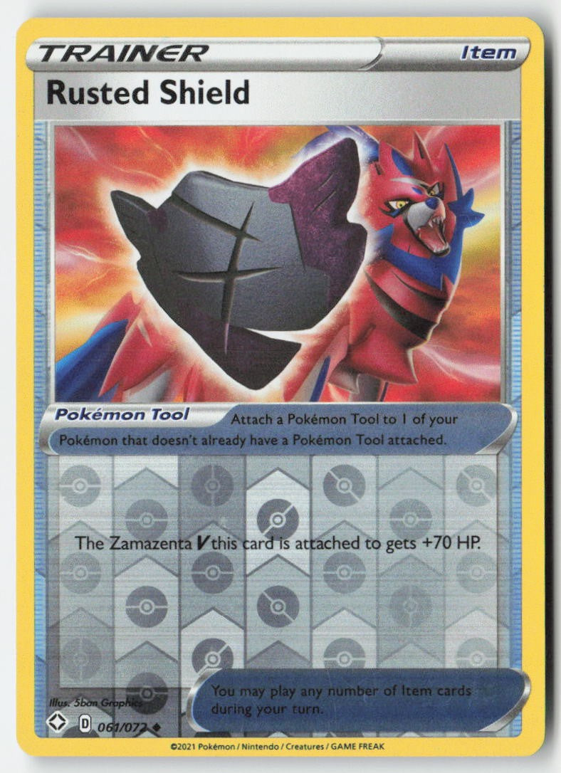 Rusted Shield 61/72 Reverse Holo Shining Fates Moderately Played