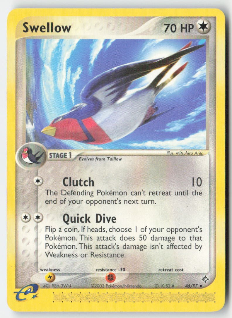 Swellow 45/97 Regular Dragon Moderately Played, Front
