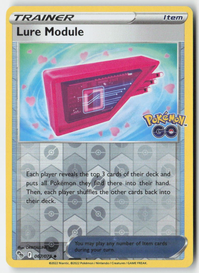 Lure Module 067/78 Reverse Holo Pokémon GO Moderately Played