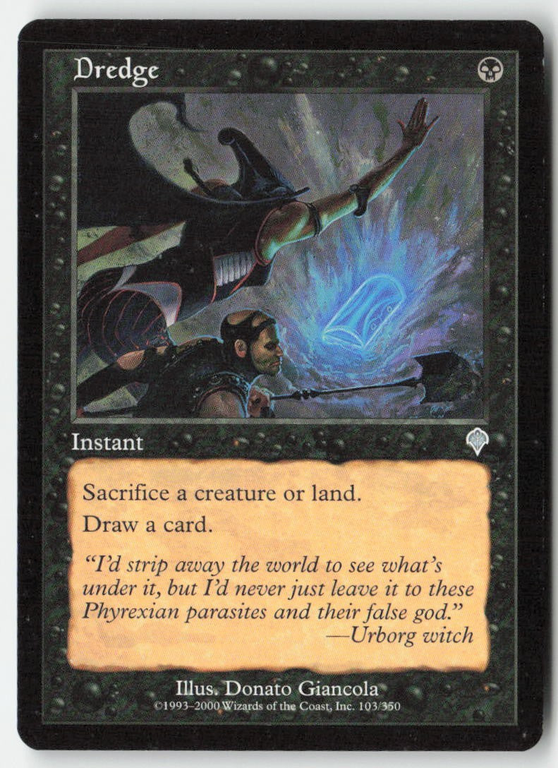 Dredge INV 103 Uncommon Moderately Played, Front