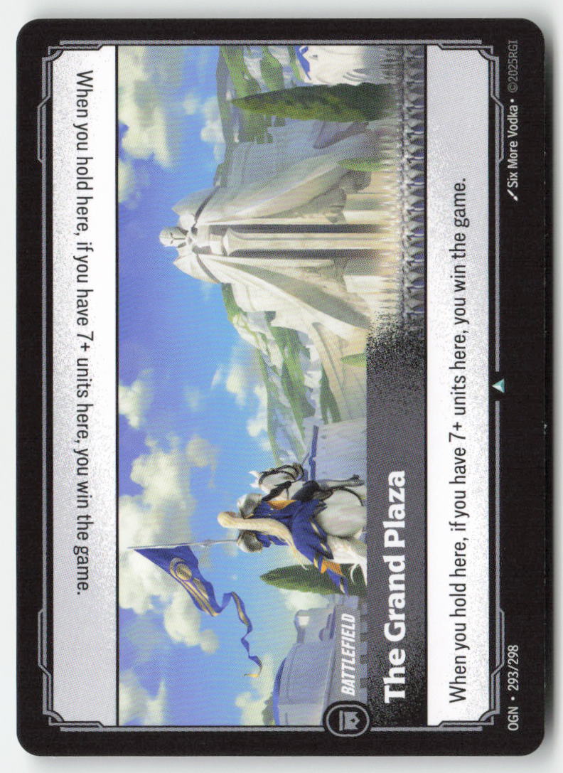 The Grand Plaza #293/298 - Origins - Riftbound - Uncommon - Lightly Played