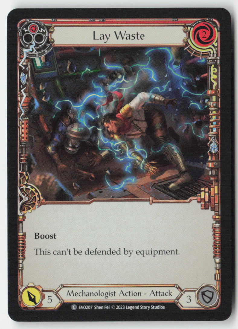 Lay Waste (Red) #EVO207 - Bright Lights - Flesh and Blood - Common - Near Mint