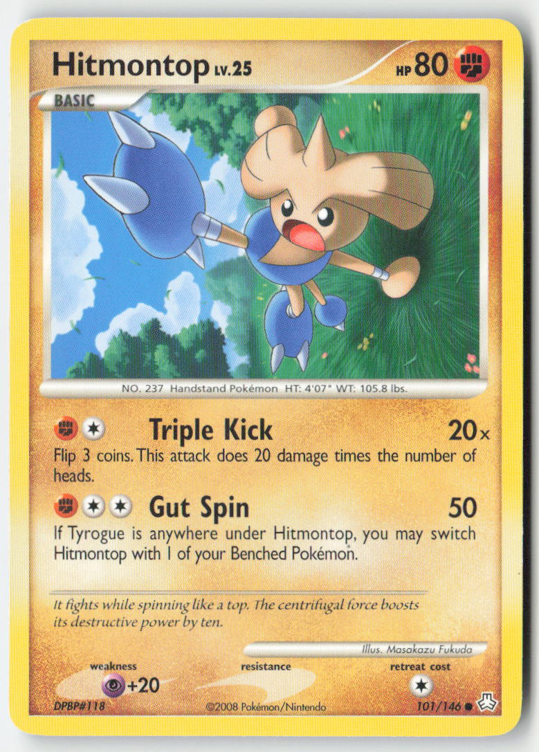 Hitmontop 101/146 Regular Legends Awakened Moderately Played