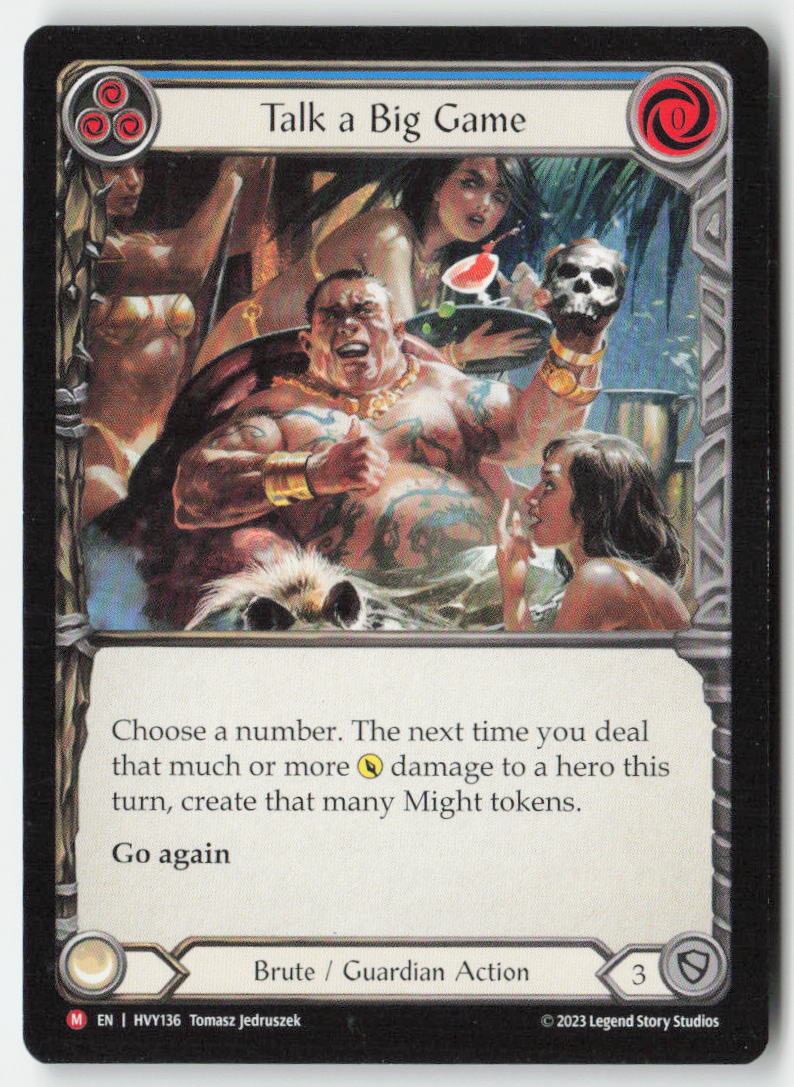 Talk a Big Game #HVY136 - Heavy Hitters - Flesh and Blood - Majestic - Near Mint