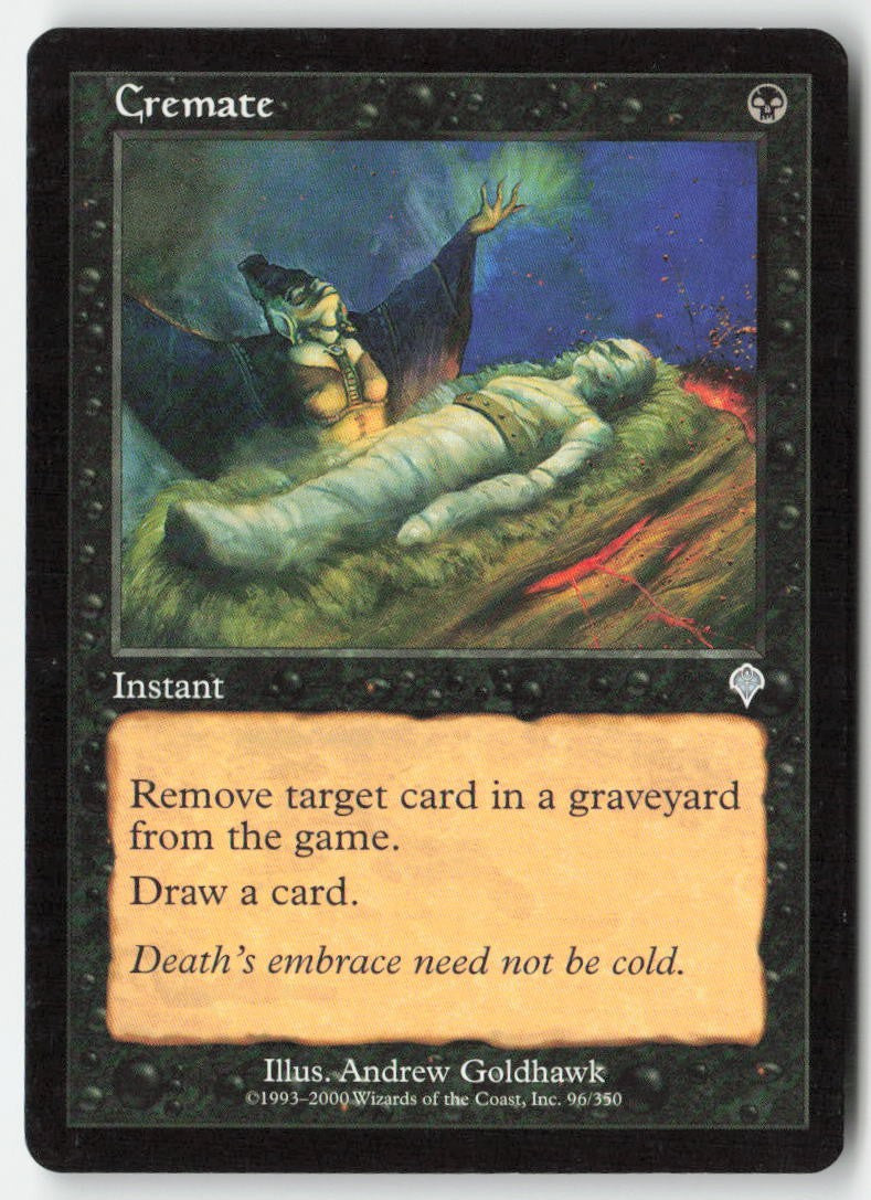 Cremate INV 96 Uncommon Moderately Played, Front