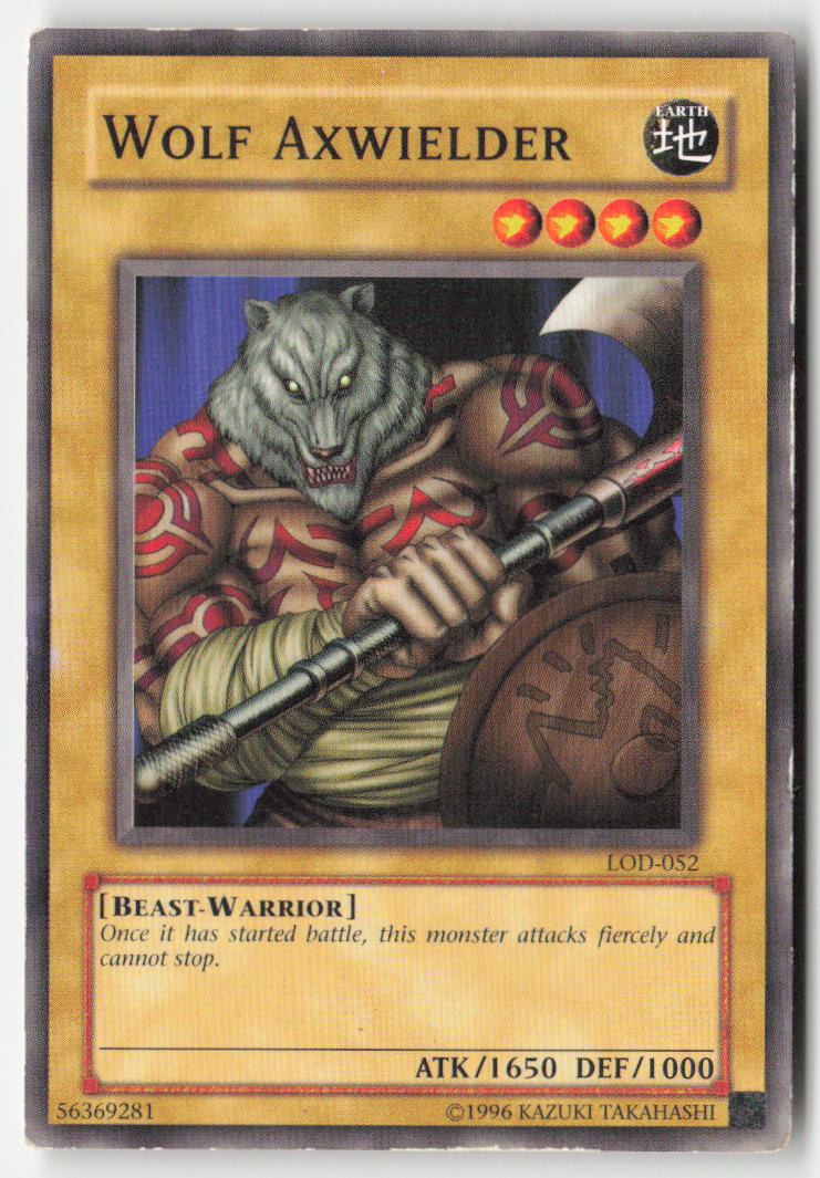 Wolf Axwielder LOD-052 Unlimited Common Moderately Played