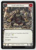 Lead with Power (Red) #HVY152 - Heavy Hitters - Flesh and Blood - Common - Near Mint