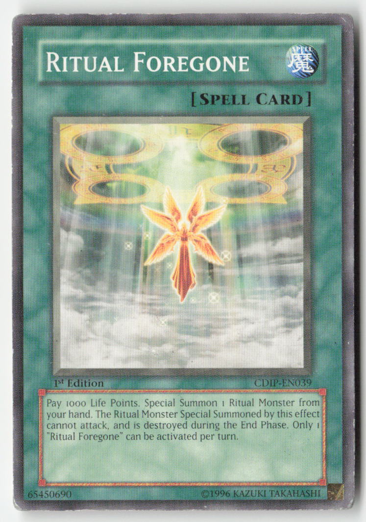 Ritual Foregone CDIP-EN039 1st Edition Common Moderately Played
