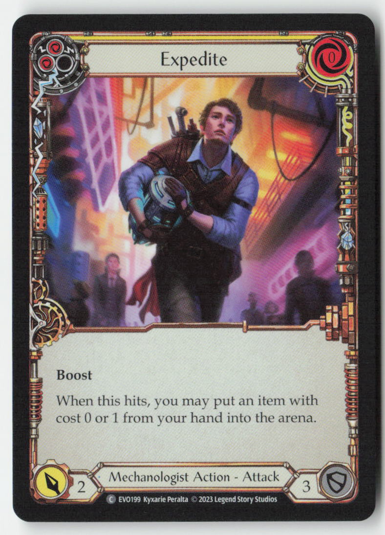 Expedite (Yellow) #EVO199 - Bright Lights - Flesh and Blood - Common - Near Mint