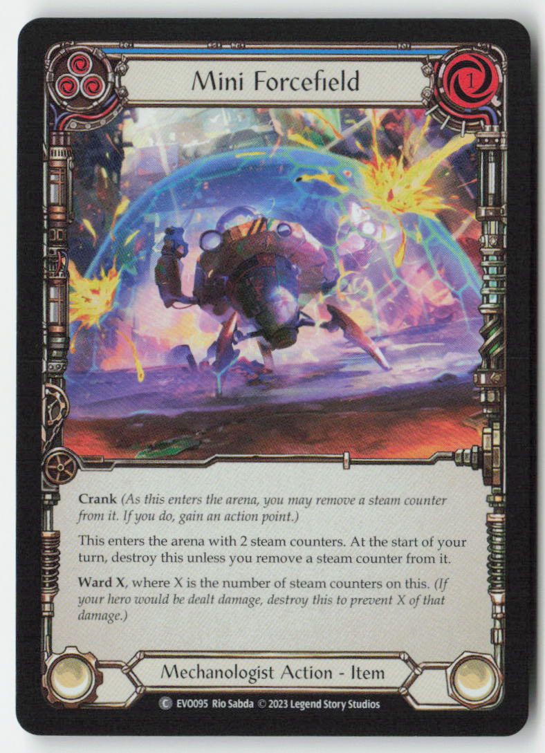 Mini Forcefield (Blue) #EVO095 - Bright Lights - Flesh and Blood - Common - Near Mint