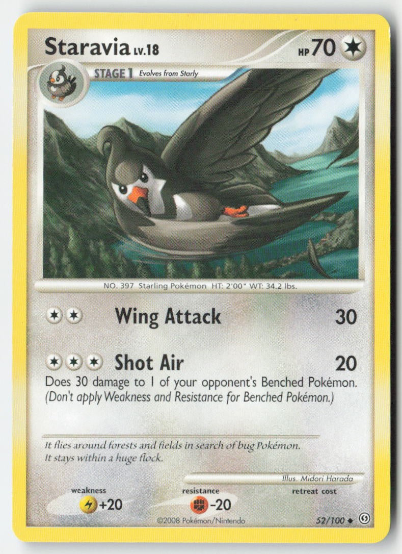 Staravia 52/100 Regular Stormfront Moderately Played