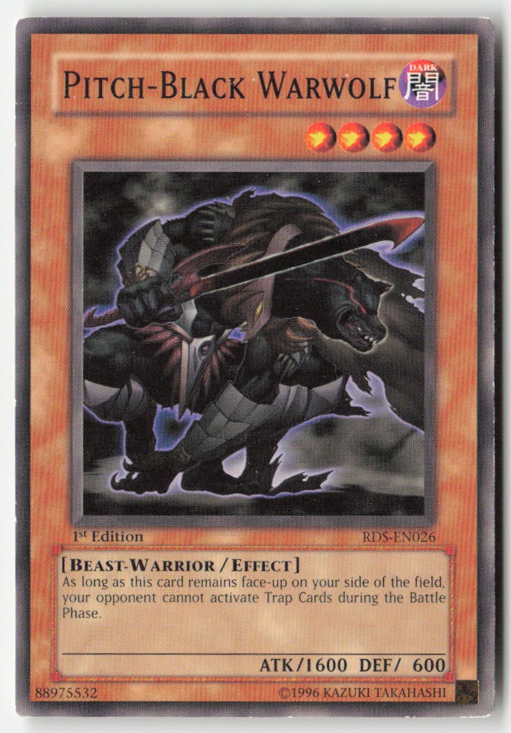 Pitch-Black Warwolf RDS-EN026 1st Edition Common Moderately Played, Front