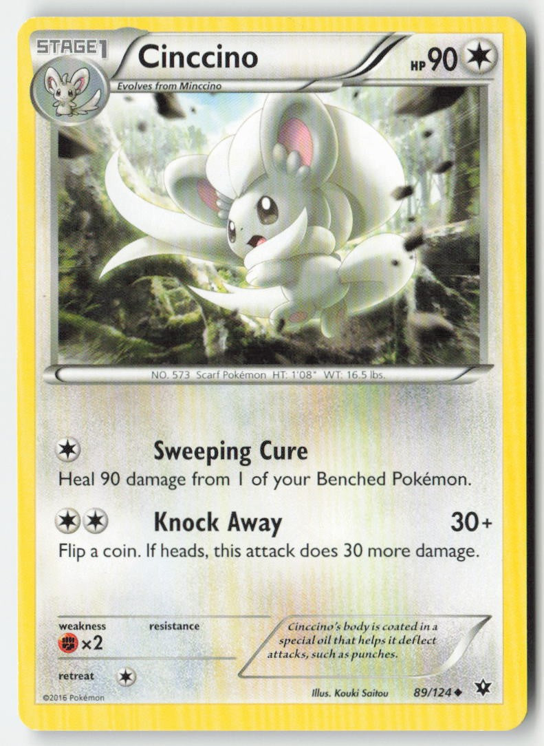 Cinccino 89/124 Regular Fates Collide Moderately Played