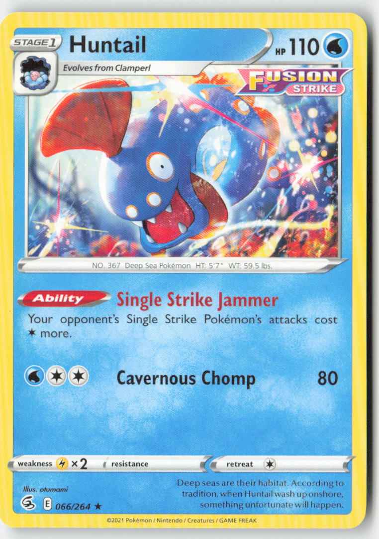 Huntail 66/264 Regular Fusion Strike Moderately Played