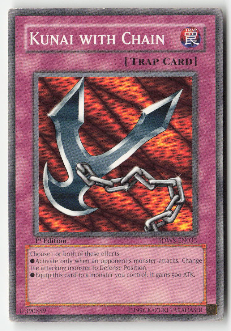 Kunai with Chain SDWS-EN033 1st Edition Common Moderately Played, Front