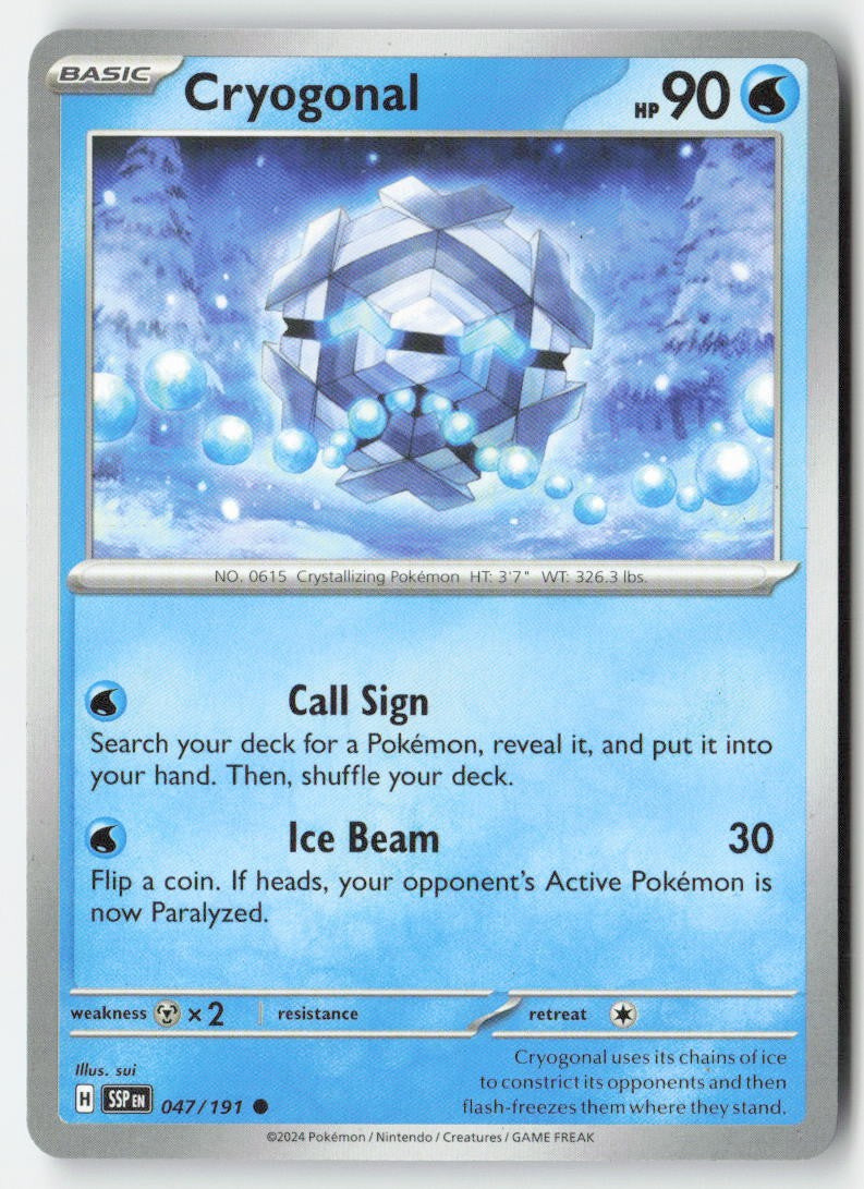 Cryogonal 047/191 Regular Surging Sparks Moderately Played
