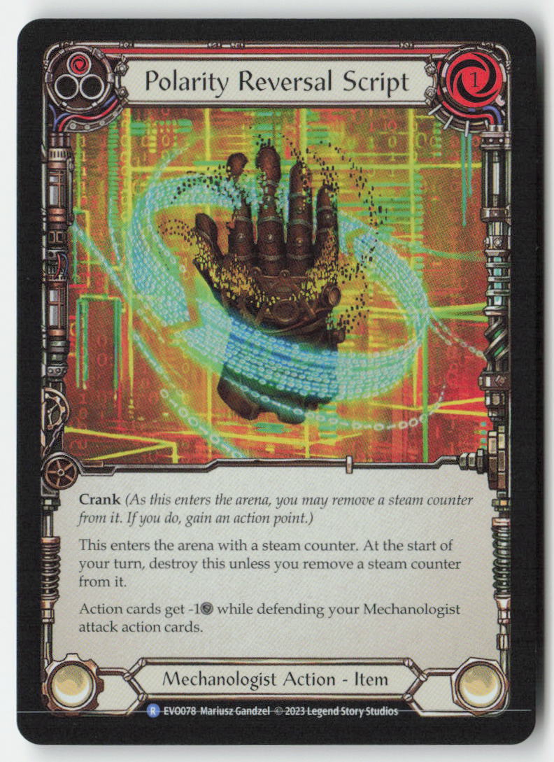 Polarity Reversal Script #EVO078 - Bright Lights - Flesh and Blood - Rare - Near Mint