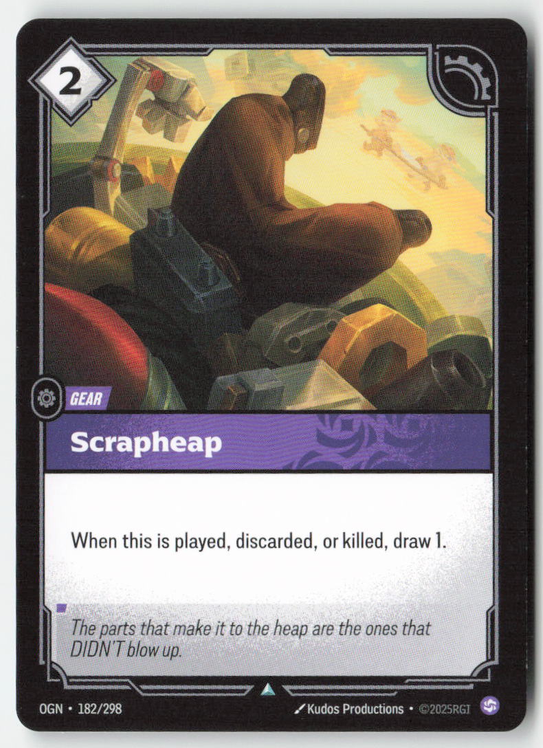 Scrapheap #182/298 - Origins - Riftbound - Uncommon - Lightly Played