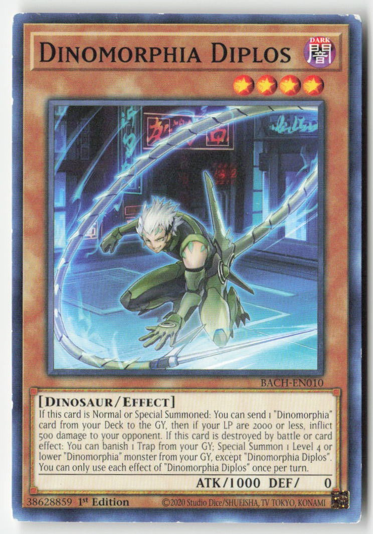 Dinomorphia Diplos BACH-EN010 1st Edition Common Moderately Played