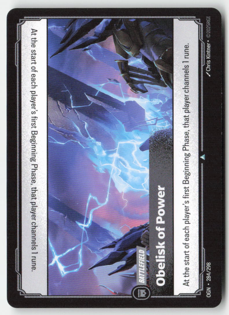 Obelisk of Power #284/298 - Origins - Riftbound - Uncommon - Lightly Played