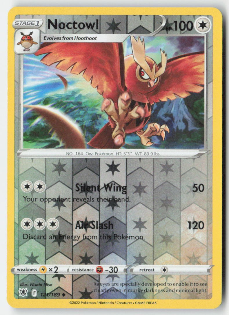 Noctowl 121/189 Reverse Holo Astral Radiance Moderately Played