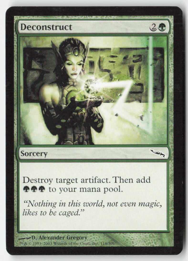 Deconstruct MRD 118 Common Moderately Played, Front