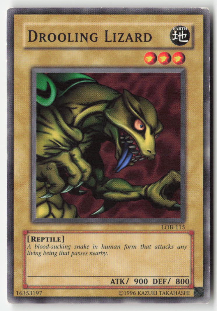Drooling Lizard LOB-115 Unlimited Common Moderately Played, Front