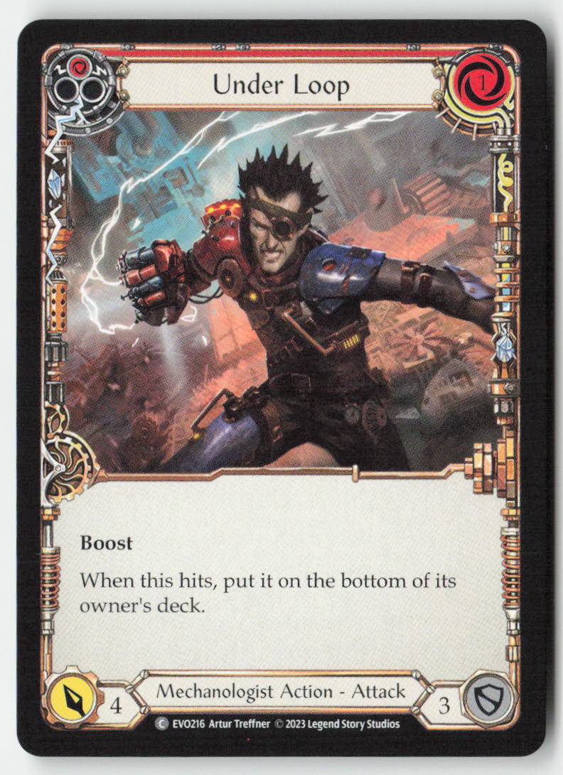 Under Loop (Red) #EVO216 - Bright Lights - Flesh and Blood - Common - Near Mint, Front