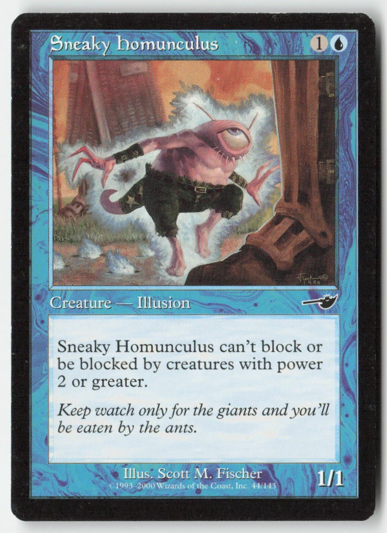 Sneaky Homunculus NEM 44 Common Moderately Played
