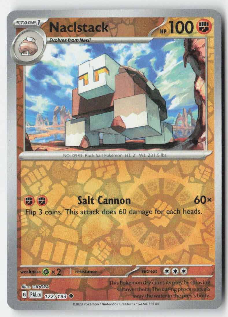 Naclstack 122/193 Reverse Holo Paldea Evolved Moderately Played