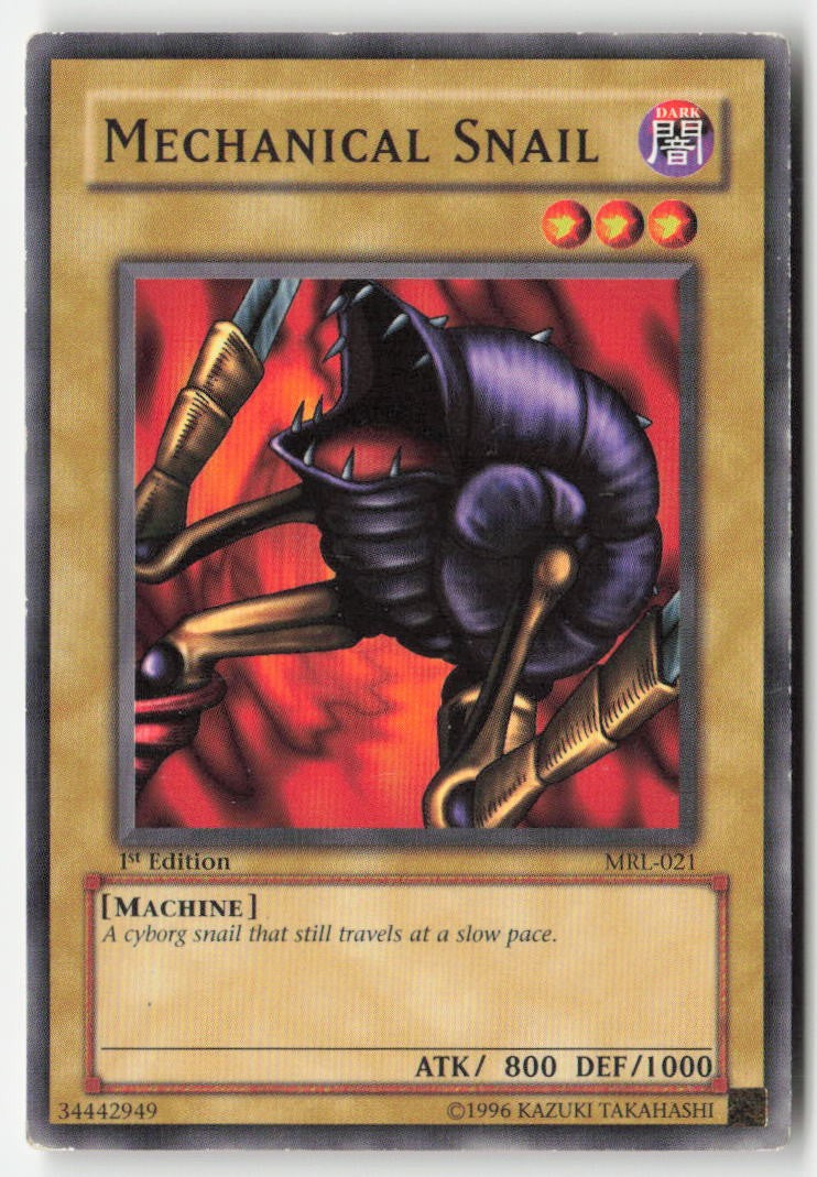 Mechanical Snail MRL-021 1st Edition Common Moderately Played, Front