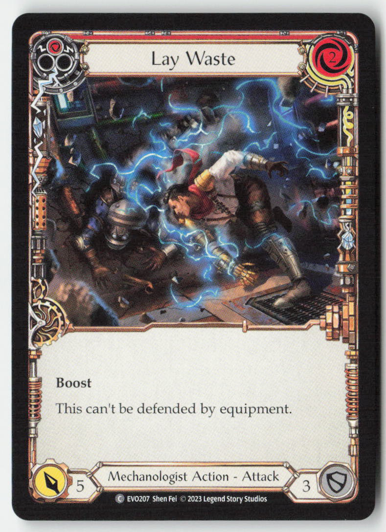Lay Waste (Red) #EVO207 - Bright Lights - Flesh and Blood - Common - Near Mint
