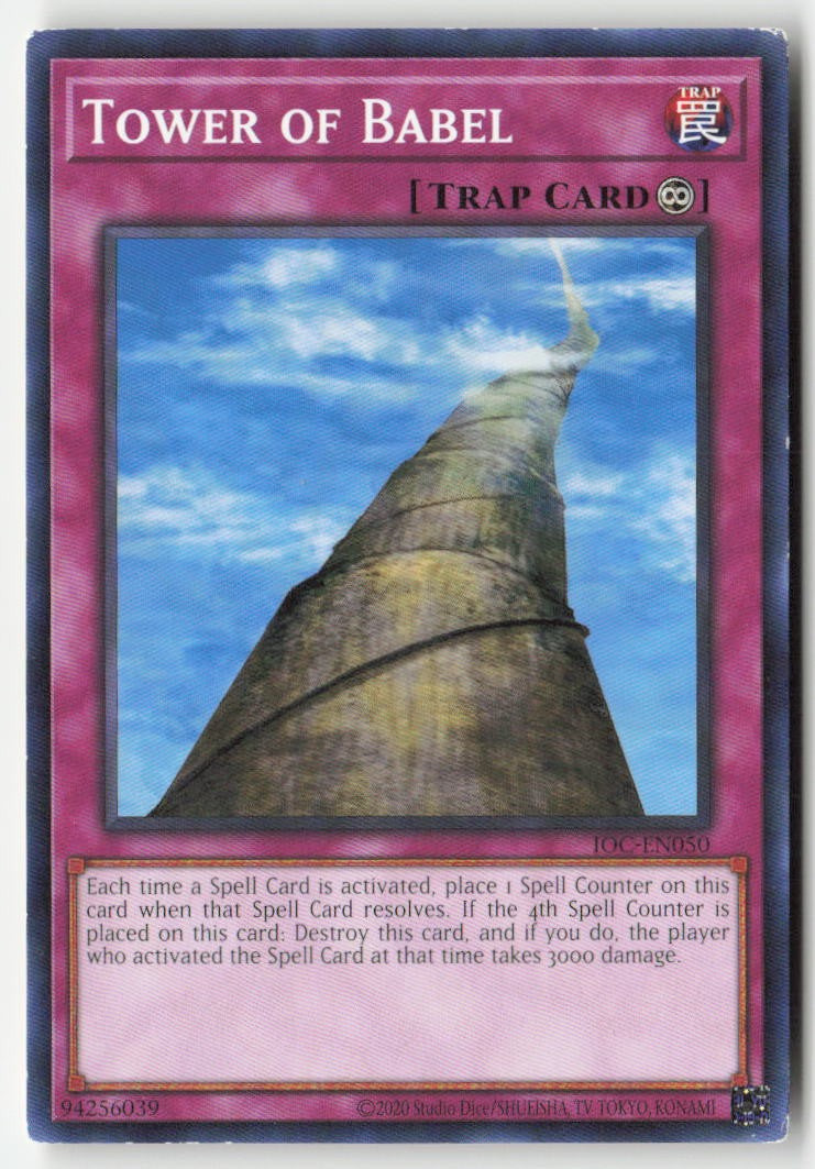 Tower of Babel (25th Anniversary) IOC-EN050 Unlimited Common Moderately Played, Front