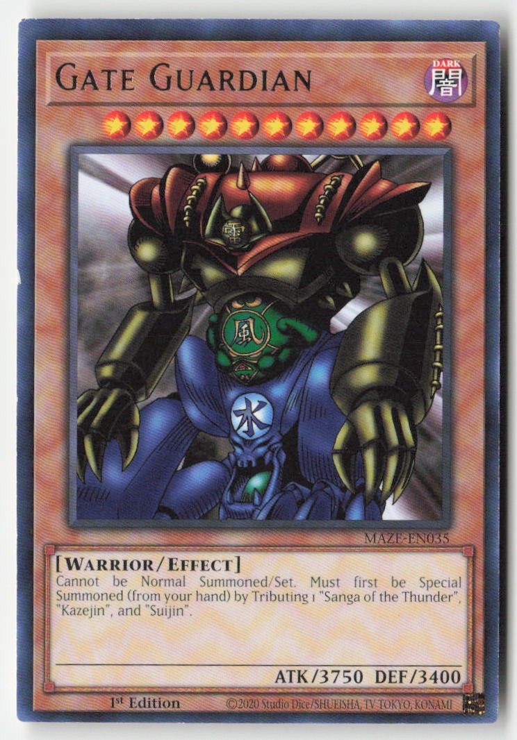 Gate Guardian MAZE-EN035 1st Edition Rare Moderately Played