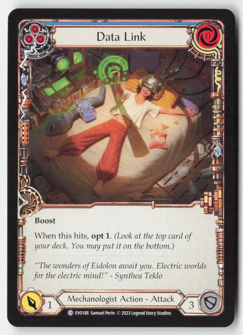 Data Link (Blue) #EVO188 - Bright Lights - Flesh and Blood - Common - Near Mint