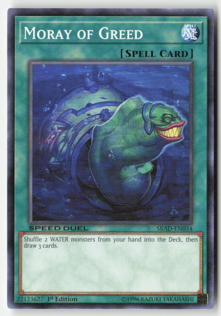 Moray of Greed SBAD-EN034 1st Edition Common Moderately Played