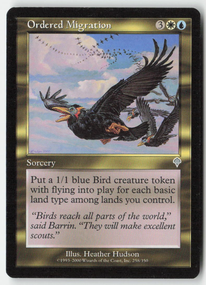 Ordered Migration INV 258 Uncommon Moderately Played, Front