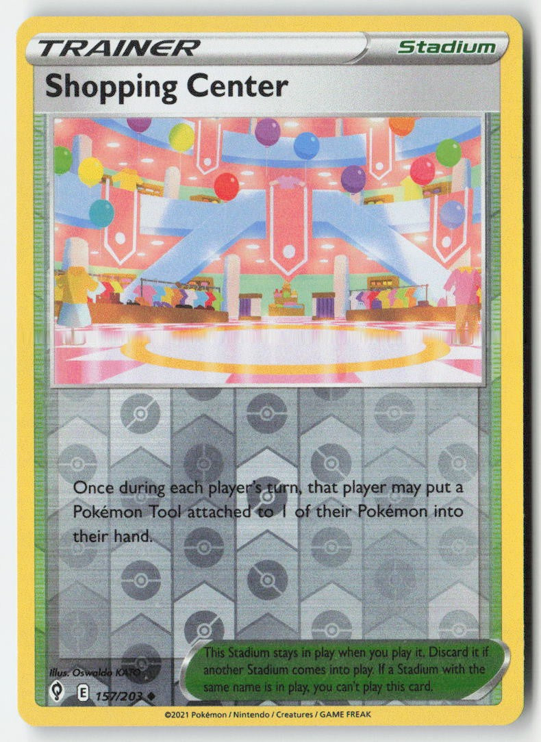Shopping Center 157/203 Reverse Holo Evolving Skies Moderately Played